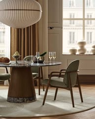 Piro Dining Table Ø160 cm - marble top