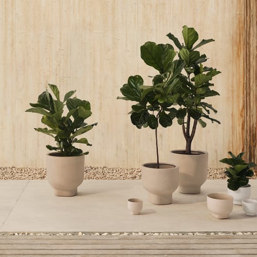 fake small plants Mini Artificial Succulent Plants in Geometric Plant Pots main image 1